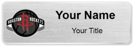 Custom name badges for Houston Rockets