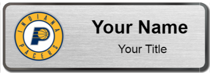 Custom name badges for Indiana Pacers