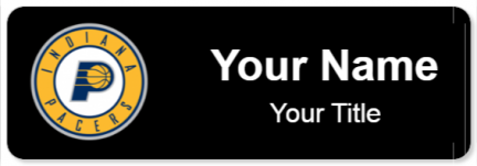 Custom name badges for Indiana Pacers