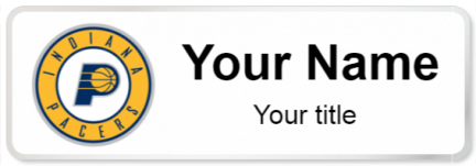 Custom name badges for Indiana Pacers