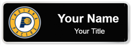 Custom name badges for Indiana Pacers