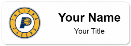 Custom name badges for Indiana Pacers