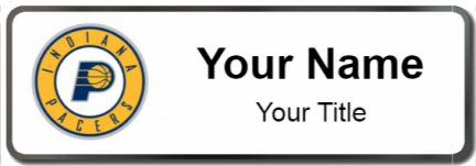 Custom name badges for Indiana Pacers