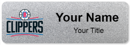 Custom name badges for LA Clippers