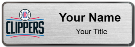 Custom name badges for LA Clippers