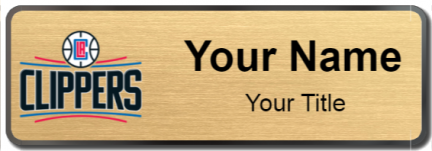 Custom name badges for LA Clippers
