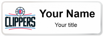 Custom name badges for LA Clippers