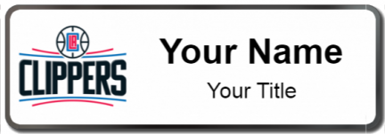 Custom name badges for LA Clippers