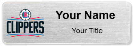 Custom name badges for LA Clippers