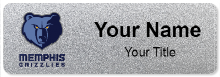 Custom name badges for Memphis Grizzlies