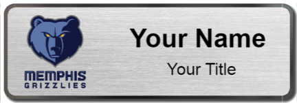 Custom name badges for Memphis Grizzlies