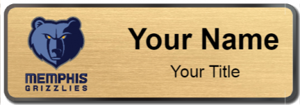 Custom name badges for Memphis Grizzlies