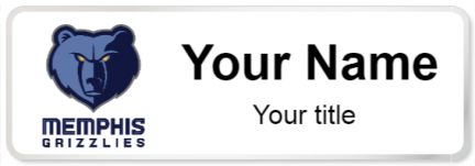 Custom name badges for Memphis Grizzlies