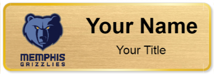 Custom name badges for Memphis Grizzlies