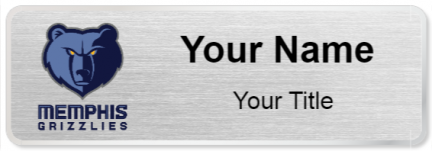 Custom name badges for Memphis Grizzlies