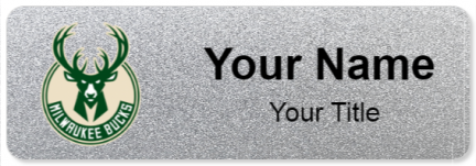 Custom name badges for Milwaukee Bucks