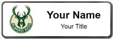 Custom name badges for Milwaukee Bucks