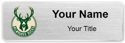 Custom name badges for Milwaukee Bucks