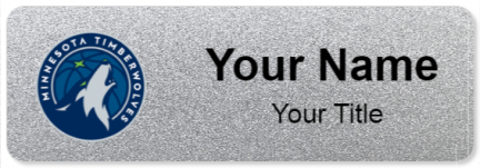 Custom name badges for Minnesota Timberwolves