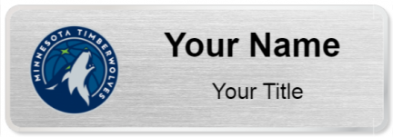 Custom name badges for Minnesota Timberwolves