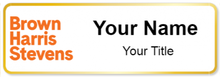 Custom name badges for Brown Harris Stevens