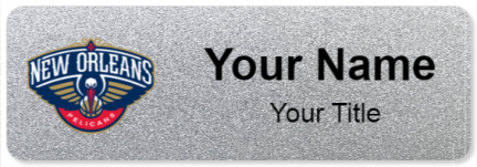 Custom name badges for New Orleans Pelicans