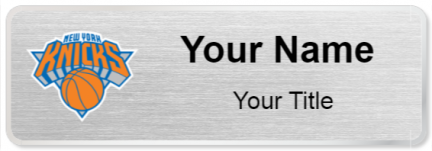 Custom name badges for New York Knicks