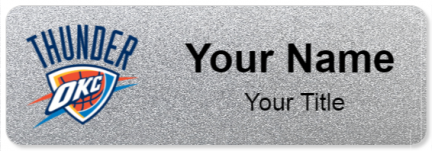 Custom name badges for Oklahoma City Thunder