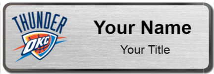 Custom name badges for Oklahoma City Thunder