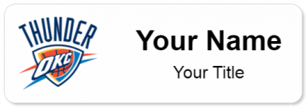 Custom name badges for Oklahoma City Thunder