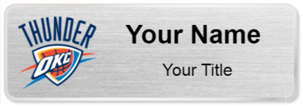 Custom name badges for Oklahoma City Thunder