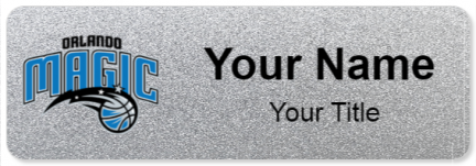 Custom name badges for Orlando Magic