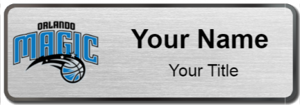 Custom name badges for Orlando Magic