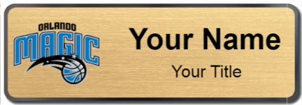 Custom name badges for Orlando Magic