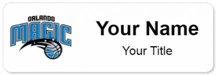 Custom name badges for Orlando Magic