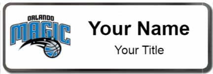 Custom name badges for Orlando Magic