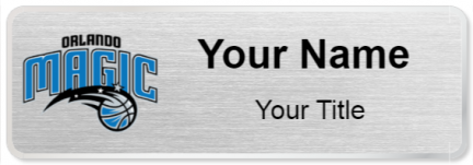 Custom name badges for Orlando Magic