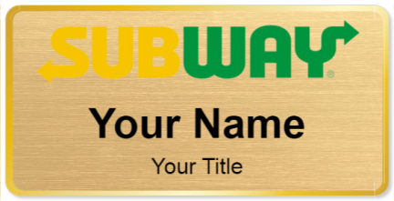 Custom name badges for SUBWAY