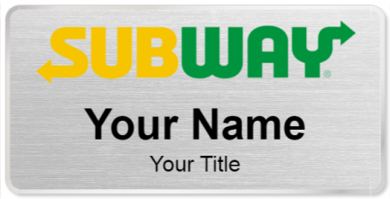 Custom name badges for SUBWAY