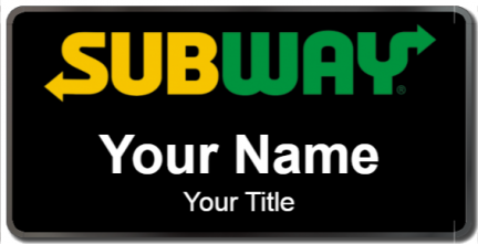 Custom name badges for SUBWAY