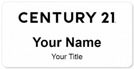 Custom name badges for Century 21