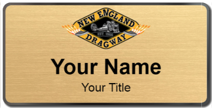 Custom name badges for New England Dragway