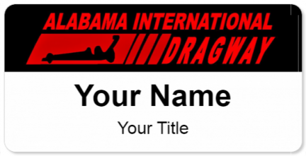 Custom name badges for Alabama International Dragway