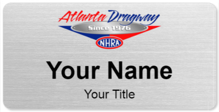 Custom name badges for Atlanta Dragway