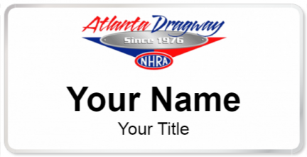 Custom name badges for Atlanta Dragway