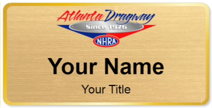 Custom name badges for Atlanta Dragway