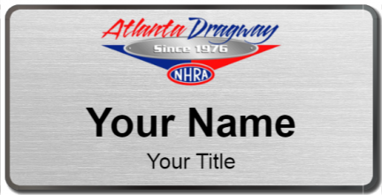 Custom name badges for Atlanta Dragway