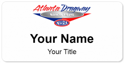 Custom name badges for Atlanta Dragway