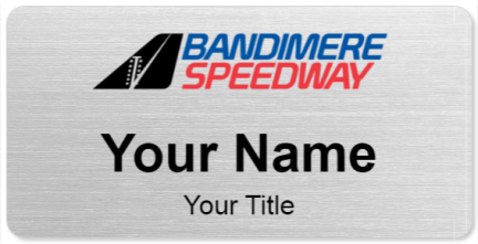 Custom name badges for Bandimere Speedway