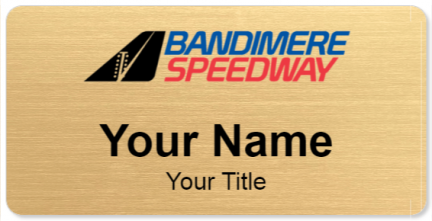 Custom name badges for Bandimere Speedway